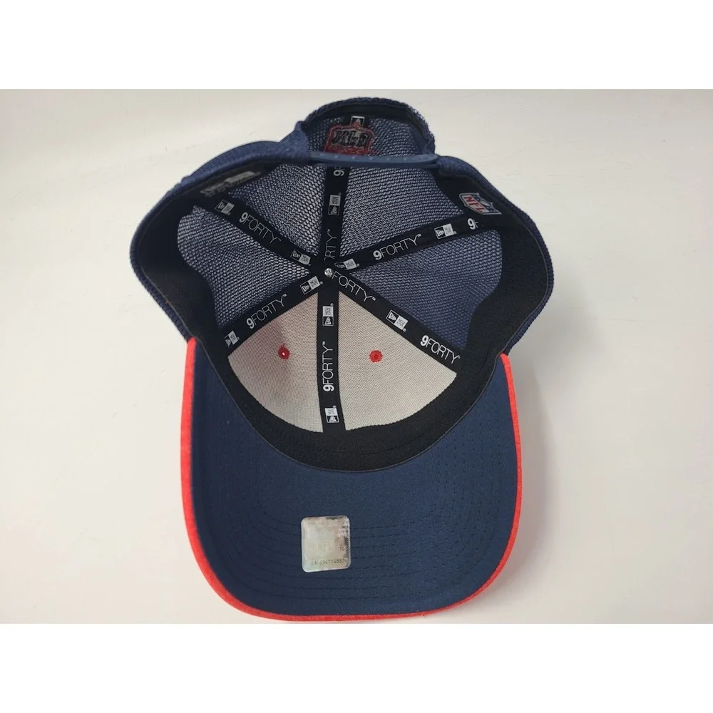 New England Patriots New Era 9Forty Mesh Snapback Hat Cap NFL Football Red‎ Blue